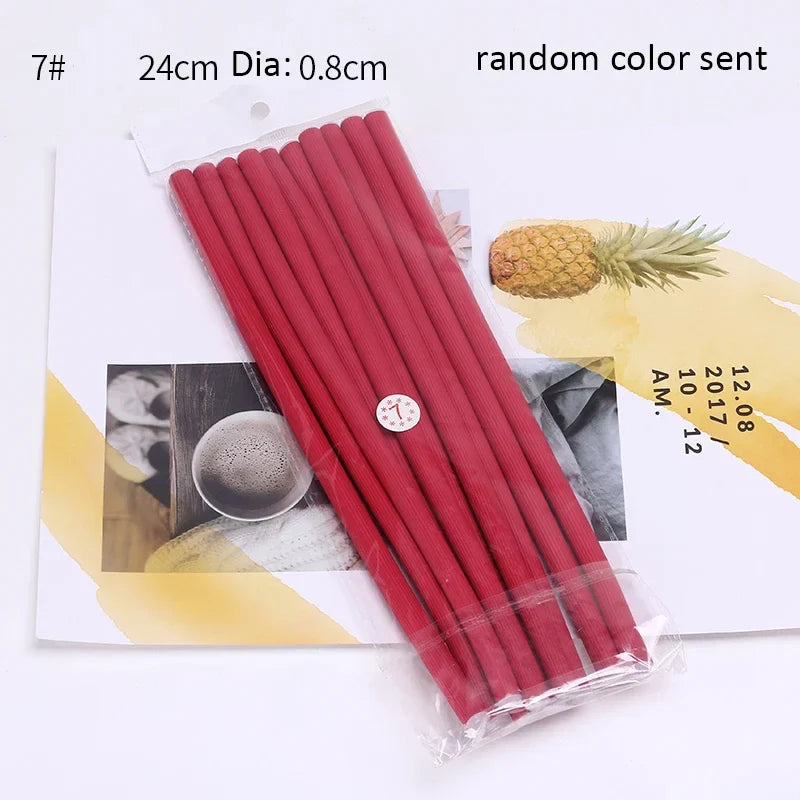 10PCS Flexible Hair Curling Rods – Soft Foam Bendy Twist Curls, No Heat Flexi Rollers for Hair Styling