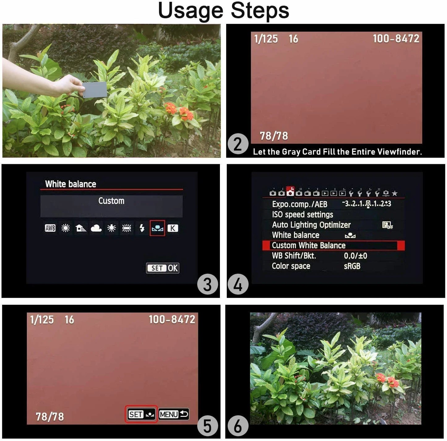 2in1 Grey White Balance Card: 12'' 30CM 18% Gray Card Mini Photographic Calibration Camera Checker for DSLR
