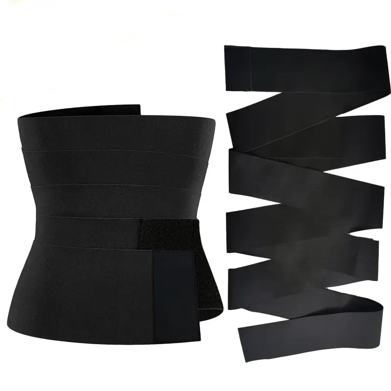 Postpartum Waist Trainer: Women's Waist Bandage Wrap Trimmer Belt - Tummy Control Shapewear for Slimming and Fat Burning