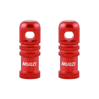 MUQZI 2/4PCS Presta Valve Caps with Core Remover — MTB Tubeless Tire Valve Stem Accessories