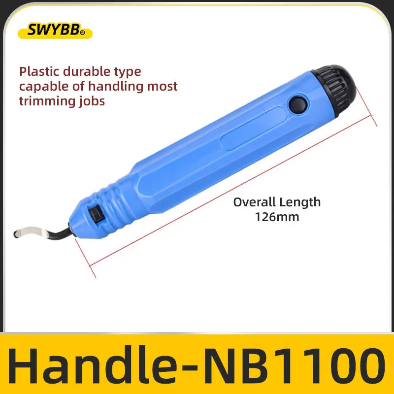 Burr Handle 3D Printer Metal Deburring Tool – NB1100 Router Bit, Rotary Trimming Knife & Scraper Blades for Repair