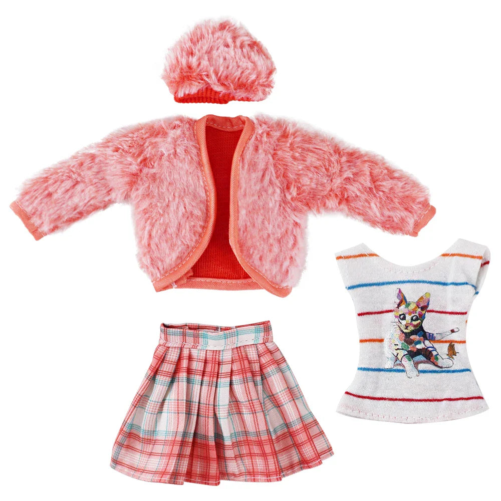 30cm Doll Clothes & Accessories – Dress for Babi, Blyth, 1/6 BJD Dolls, Birthday & Christmas Gift for Girls