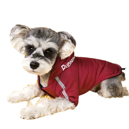 Waterproof Reflective Dog Coat – Warm Fleece Jacket for Small & Medium Dogs, Winter Raincoat for Puppies & Chihuahuas