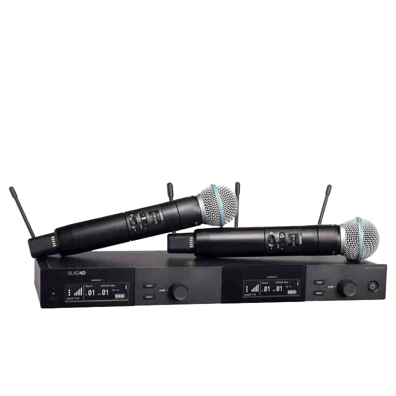 SLXD Wireless Microphone System – 500/600/800MHz 4-Pin Headset with KSM8/Beta58, Professional Audio for Stage & Karaoke