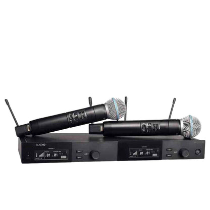 SLXD Wireless Microphone System – 500/600/800MHz 4-Pin Headset with KSM8/Beta58, Professional Audio for Stage & Karaoke