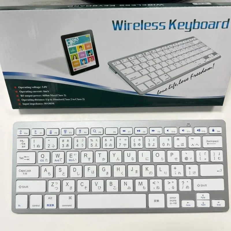 Japanese Ultra-Thin Lightweight Low-Noise Keyboard for Laptop, Computer & Surface