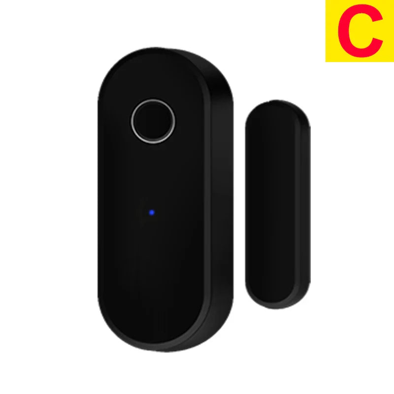 Tuya Smart Zigbee Door & Window Sensor – Black Open/Close Detector for Smart Home Security, Compatible with Smart Life App