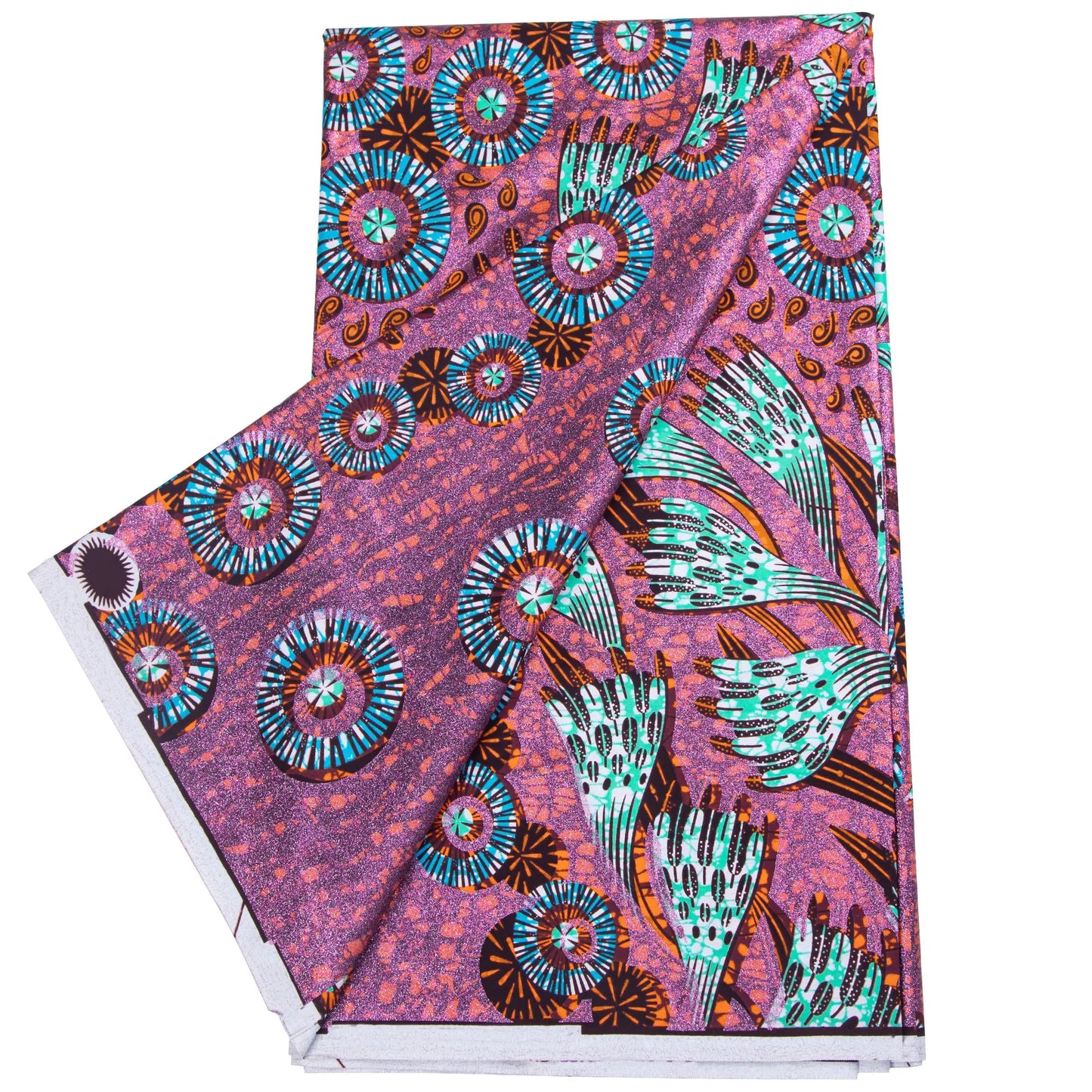 100% Cotton African Ankara Wax Fabric - 6 Yards Party Dress Sewing & Craft Print