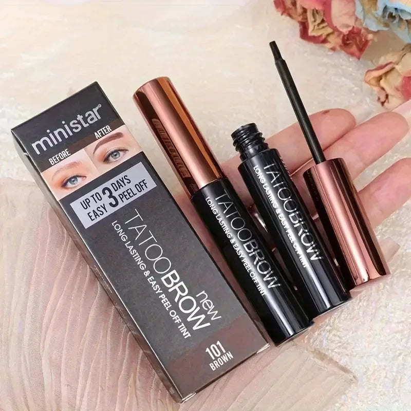 Peel-Off Eyebrow Tint Gel – Semi-Permanent Waterproof Brow Dye for Fuller, Defined & Long-Lasting Natural Looking Brows