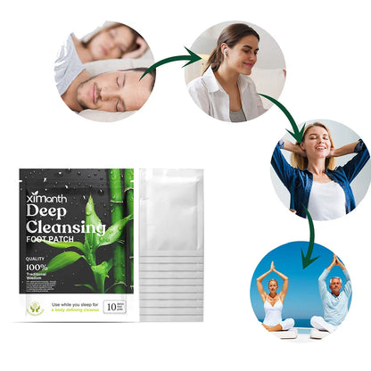 10-200PCS Detox Foot Patches – Herbal Stress Relief & Deep Sleep Aid | Foot Care & Body Detox Stickers
