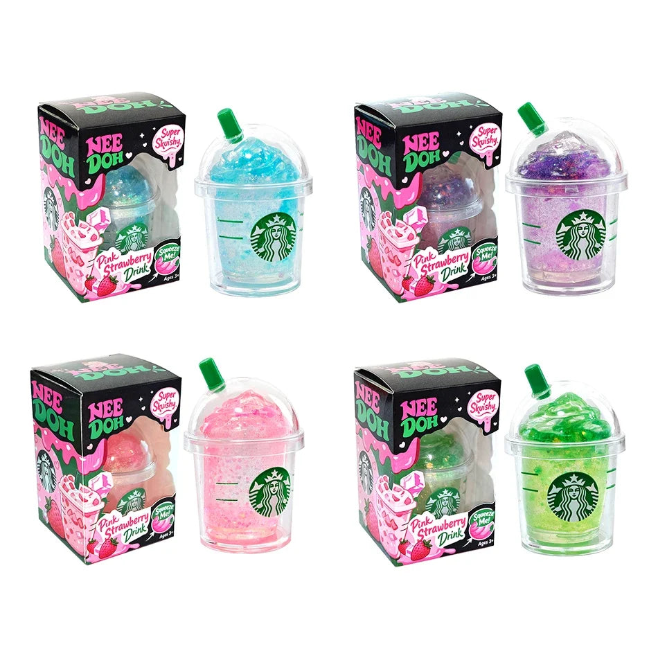 2026 NeeDoh Sensory Squeeze Toy - Blind Box Stress Relief Drink Cup for Focus & Fidgeting