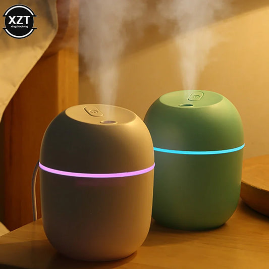 220ML Mini Aroma Oil Diffuser - USB Essential Oil Atomizer, Electric Air Humidifier with LED Night Lamp for Home, Car, Office