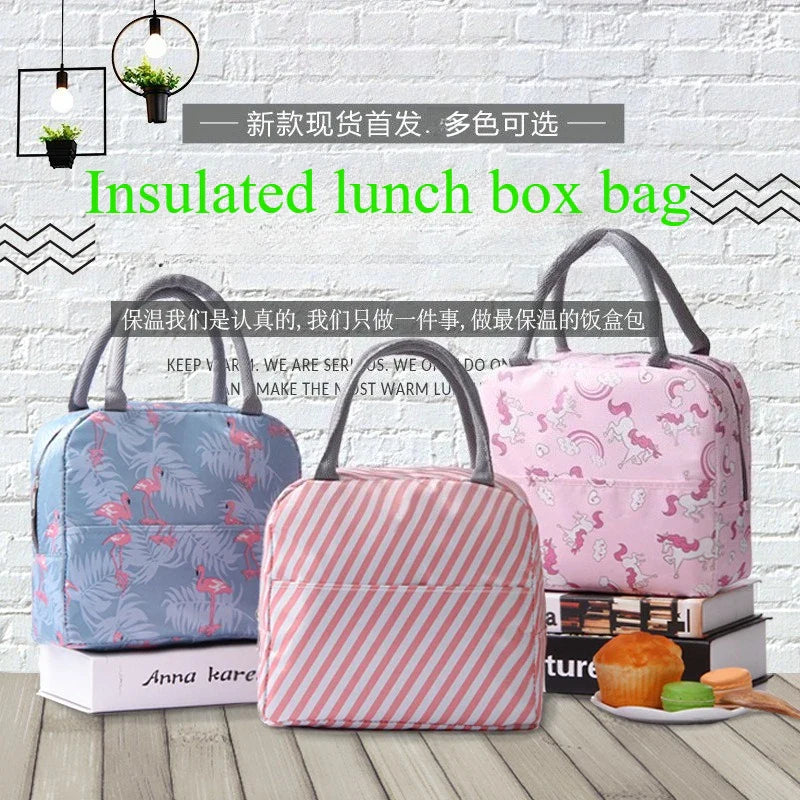Portable Thermal Lunch Bag – Insulated Large Capacity Lunch Box Storage Bag for Children’s School and Picnic