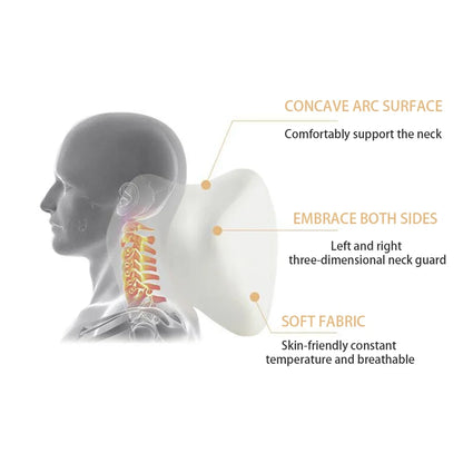 Breathable Memory Foam Car Neck & Lumbar Support Pillow – Slow Rebound Headrest Cushion for Comfortable Driving
