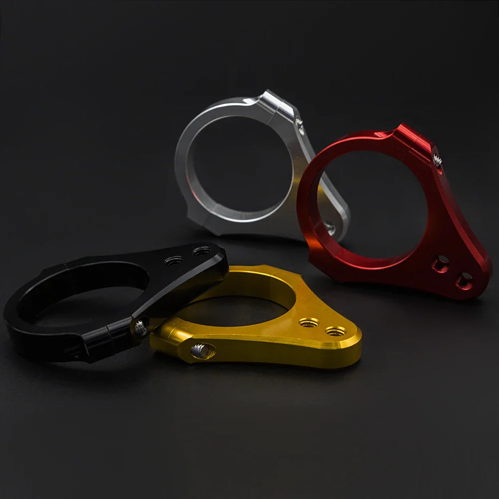 CNC Motorcycle Steering Damper Stabilizer Clamp Bracket – 36–43mm Fork Mount Shock Absorber Mounting Kit