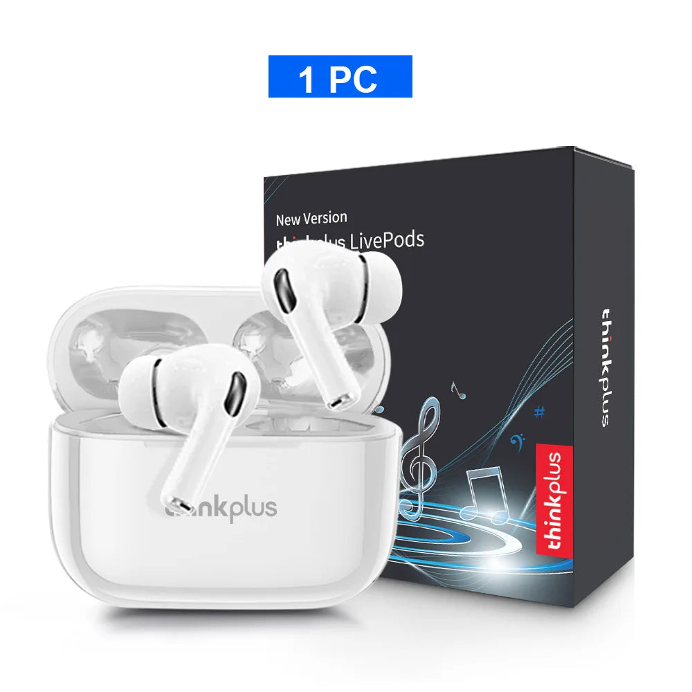 Thinkplus Wireless Bluetooth Earphones - ANC Noise Reduction, HD Mic Call & Gamer Earbuds with LED Touch Screen Control