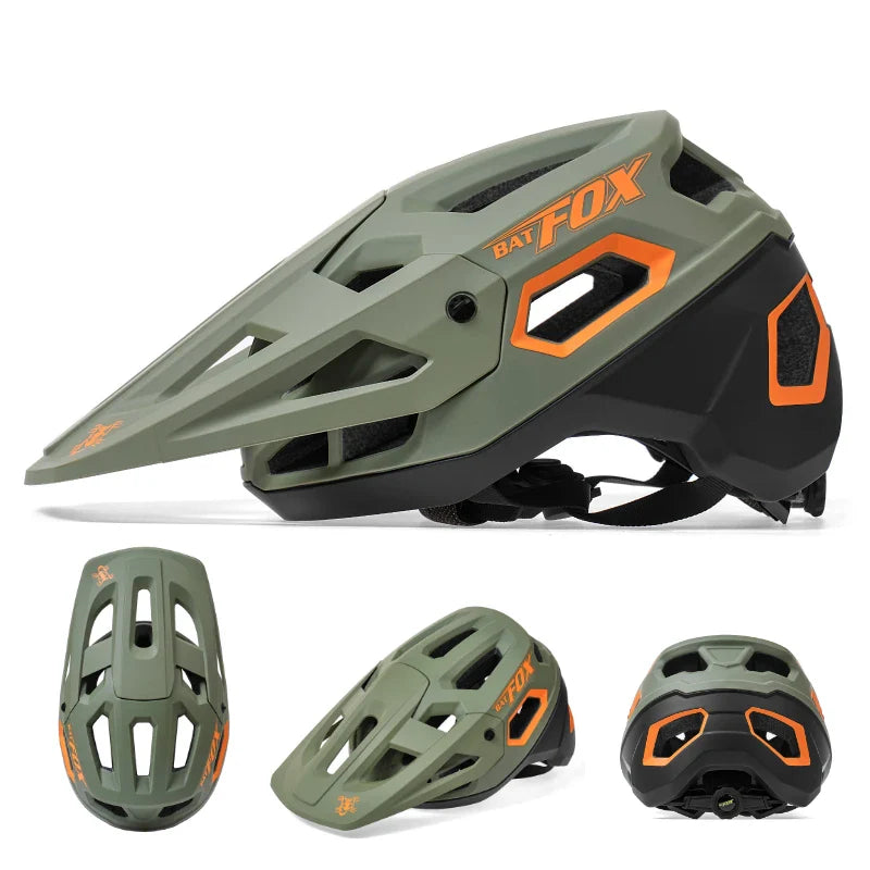 BATFOX MTB Cycling Helmet — Integrally-Molded Mountain Bike Helmet for Speed & Safety