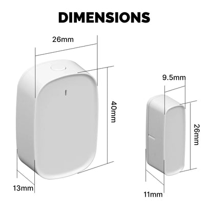 MOES Tuya ZigBee Smart Window & Door Sensor – Security Alarm System, Smart Life App Remote Control