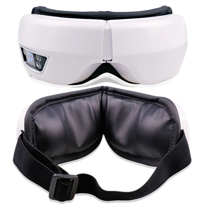6D Smart Vibration Eye Massager – Hot Airbag Compress, Bluetooth Music Sleep Mask for Eye Relaxation & Fatigue Care