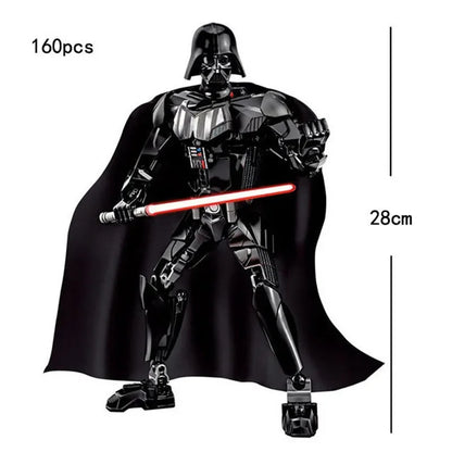 Space Wars Buildable Action Figures — Kylo Ren, Chewbacca, Boba Fett, Jango Fett & General Grievous Toys for Kids (KSZ605/617/326)