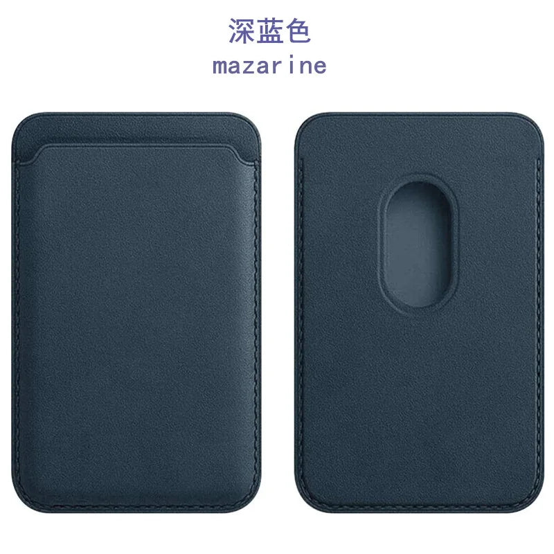 MagSafe Magnetic Leather Card Holder Wallet Case for iPhone 15, 14, 13 & 12 Pro Max Series