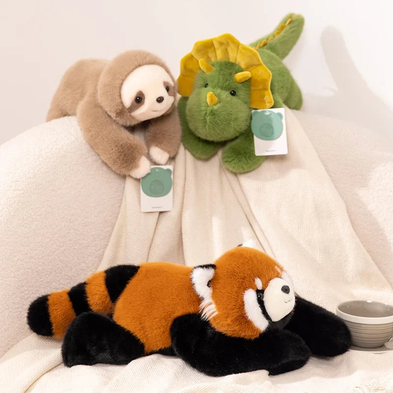 Long Arm Weighted Plush Animal – Soft Fluffy Stuffed Raccoon, Koala, Bear & Giraffe Pillow Toy