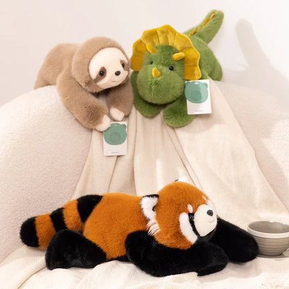 Long Arm Weighted Plush Animal – Soft Fluffy Stuffed Raccoon, Koala, Bear & Giraffe Pillow Toy