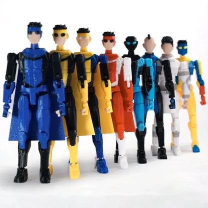 3D Printed Invincible 2.0 Superhero Action Figure – Multi-Jointed Anime Model, Shapeshift Toy & Gift Ornament