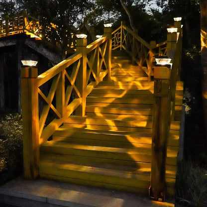Outdoor Solar Fence Light - Waterproof LED Villa Gate, Column & Pillar Lamp for House and Garden Decor