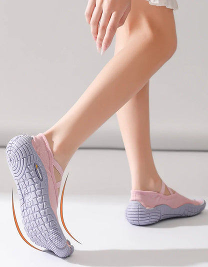 Gallonshark Five-Finger Split Toe Shoes – Lace-Up, Anti-Slip, Silent Soft Sole for Indoor Sports, Fitness, Yoga & Skipping Rope