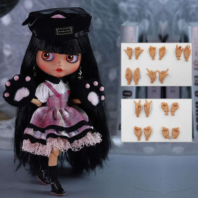 ICY DBS Blythe 1/6 BJD Doll - 30cm Jointed Body Tan Skin Anime Girl Toy