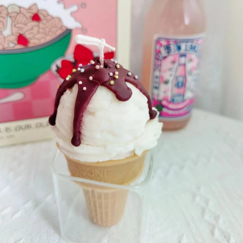 3D Ice-Cream & Fruit Silicone Mold — Handmade Candle, Soap, Resin, Clay & Cake Decorating Tool