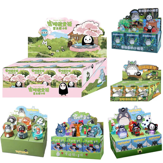 Multiple Styles Hayao Miyazaki Anime Blind Box Figurines – Fairy Tale Elves Scene, Student Gift & Wholesale Collectibles