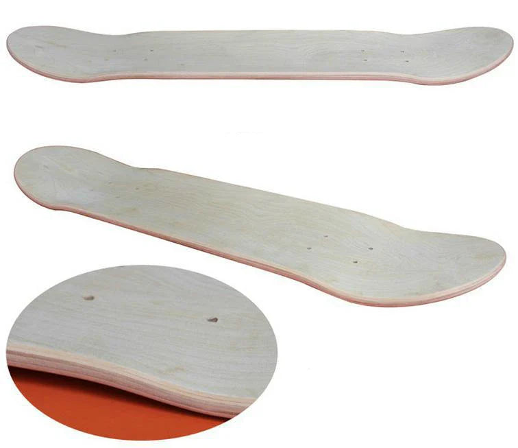 7-9 Layer Maple Skateboard Deck – Double Rocker Mini Cruiser & Dance Board with High Elasticity