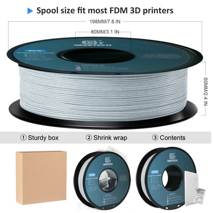 Geeetech Like Marble PLA 3D Printer Filament 1kg 1.75mm — Tangle-Free 3D Printing Wire with Vacuum Packaging