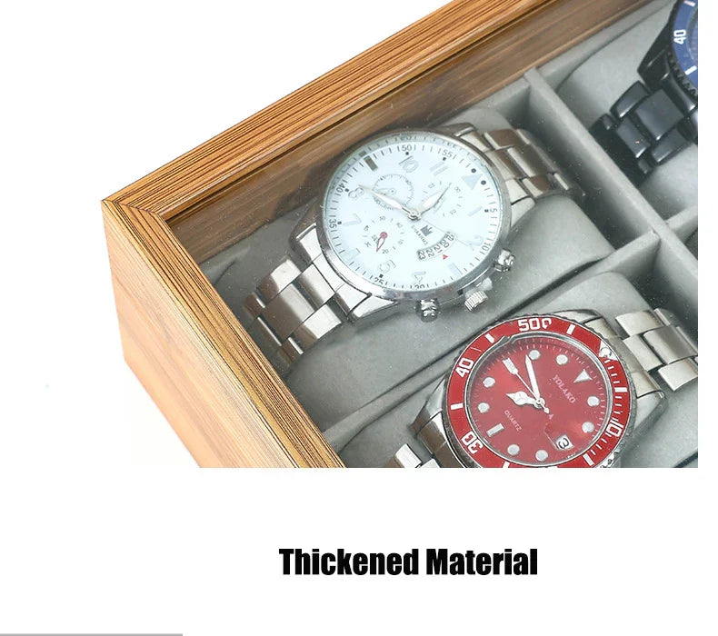 WellZone 2024 Bamboo Watch Box — Eco-Friendly Chinese Style Fashionable Watch Storage Case