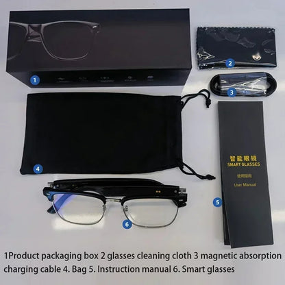 Hiwego Smart Music Sunglasses with Bluetooth Earphones – Wireless HIFI Headset for Driving & Hands-Free Calls