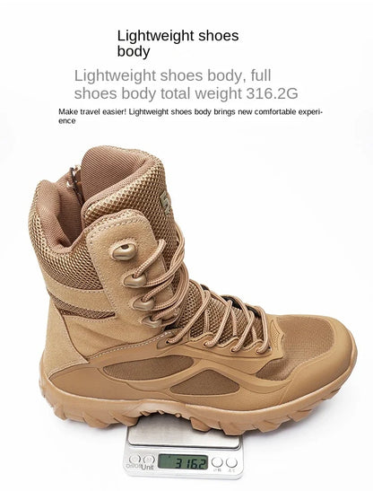 Men's Tactical Boots - Lightweight Autumn Special Forces Field Boots, Non-Slip Outdoor Shoes for Men (Zapatillas Hombre)