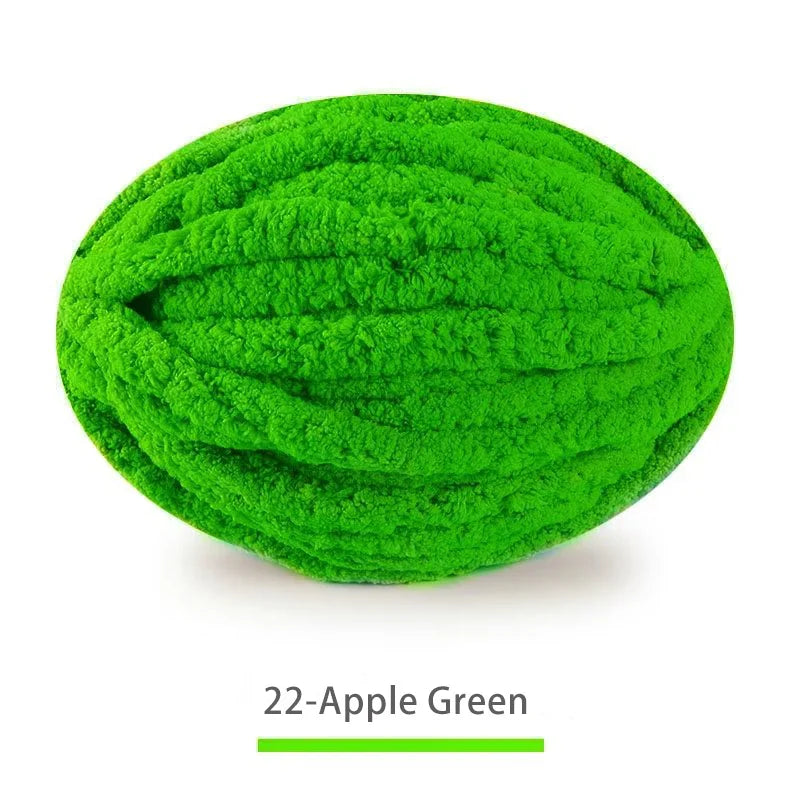 250g Extra Thick Ice Chenille Yarn Ball for Hand Knitting – Soft DIY Blanket, Cushion, Scarf & Pet Bed Yarn for Craft Projects