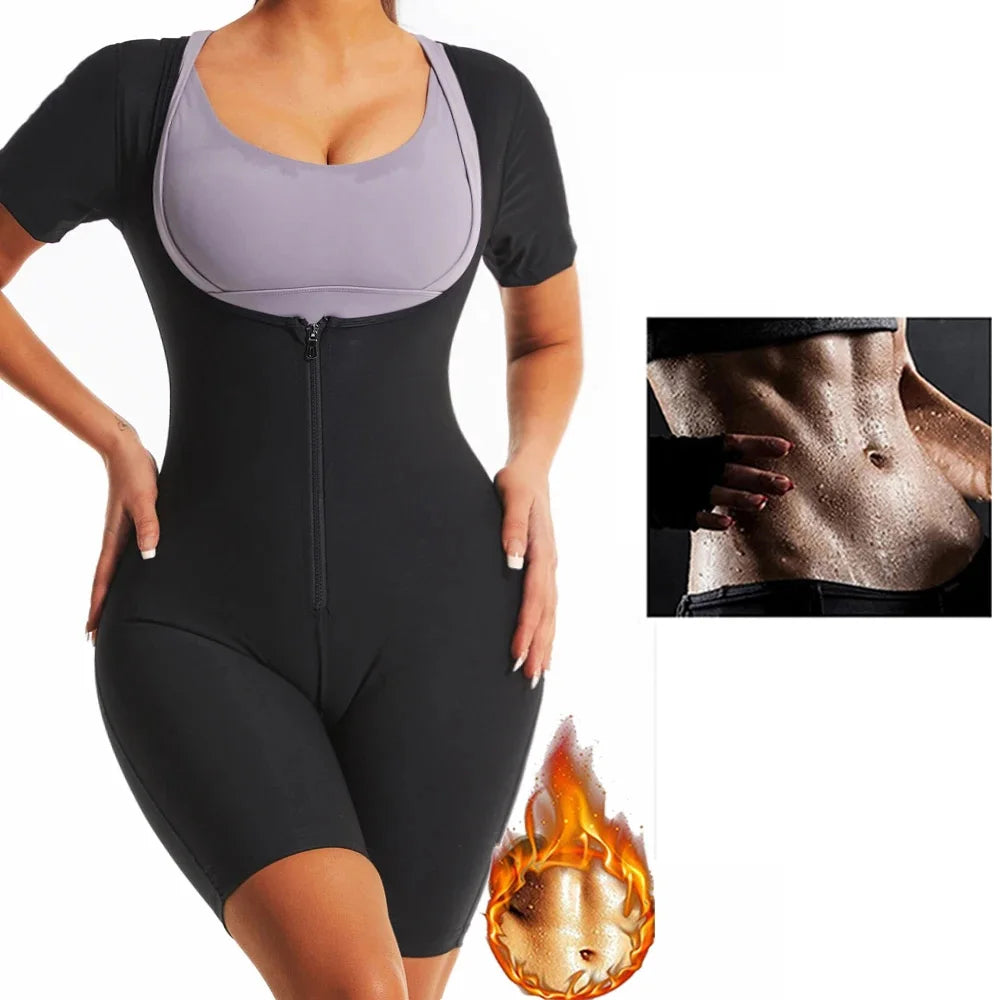 YBFDO Women’s High Compression Bodysuit – Shapewear Sauna Sweat Suit for Belly Slimming & Weight Loss