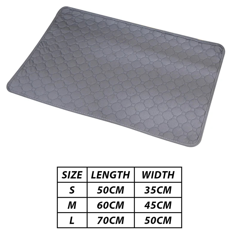 Washable Dog Pet Diaper Mat: Waterproof Training Pad for Urine Absorption - Reusable, Environmentally Friendly Protection for Dog Car Seats
