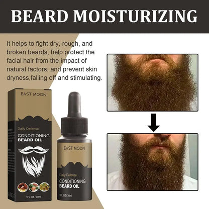 30ml Beard Growth Oil Serum for Men – Nourishing Beard Care Oil to Soften, Strengthen, Style & Promote Healthy Beard Growth