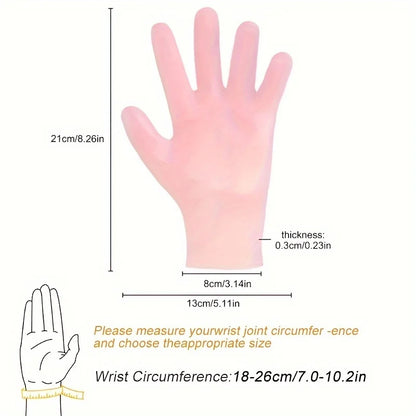 2-Pack Silicone Moisturizing Gloves — Exfoliating Hand Care Tool to Prevent Dryness and Leave Hands Soft & Smooth