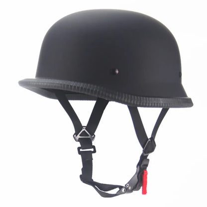 Vintage Motorcycle Cruiser Helmet – Retro Open Face Half Helmet, Germany Safety Helmet for Scooter & Motorcycle