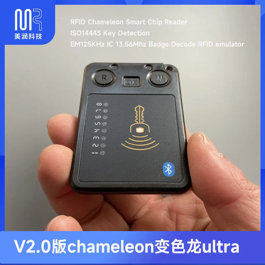 RFID Chameleon Ultra Smart Chip Reader — ISO14443 Key Detection, EM125KHz & IC 13.56MHz Badge Decoder Emulator