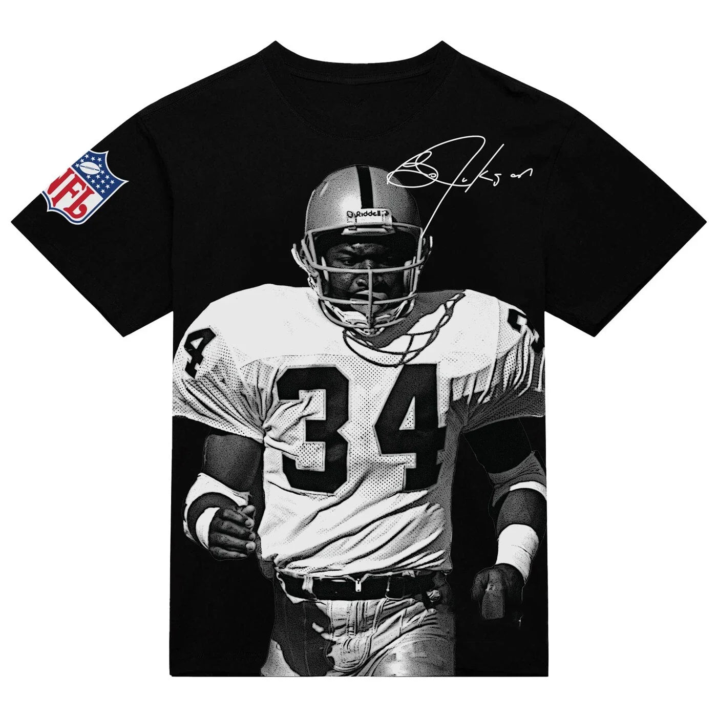 Bo Jackson “Bo Knows Raiders” Graphic T-Shirt – Men’s Casual Short Sleeve Printed Tee, Comfortable Streetwear Athletic Style Shirt