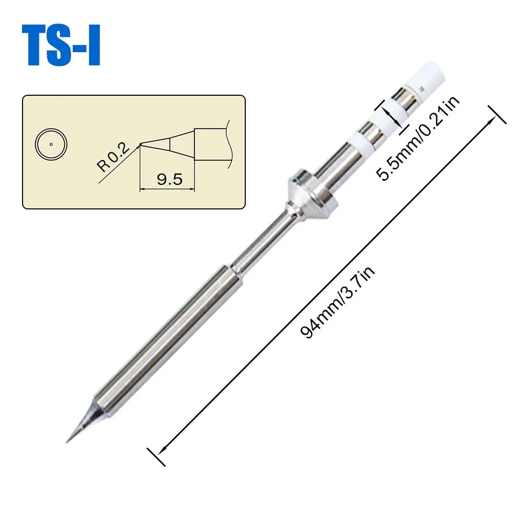Pine64 TS100 TS101 Soldering Iron Tips – Replacement for Pinecil V2 & TS Series Models, B2 ILS BC2