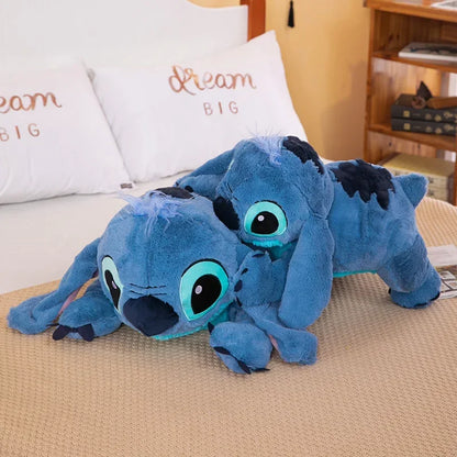 40cm Blue Stitch Plush Doll – Long Pillow Toy for Girls, Sleeping & Hugging Gift