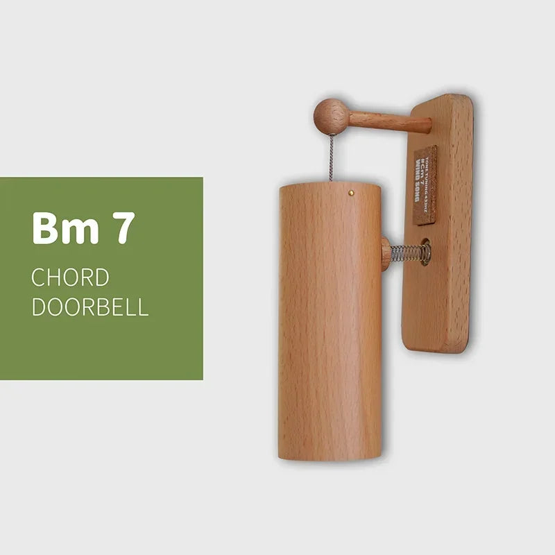 432Hz Wooden Doorbell Chime - Musical Entry Door Bell for Home, Business, Fridge & Housewarming Gift