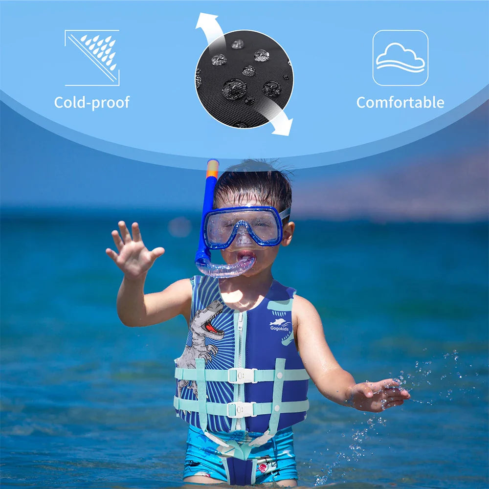 Gogokids Kids Life Jacket – Neoprene Float Vest for Toddlers, Swim Training & Buoyancy Swimwear